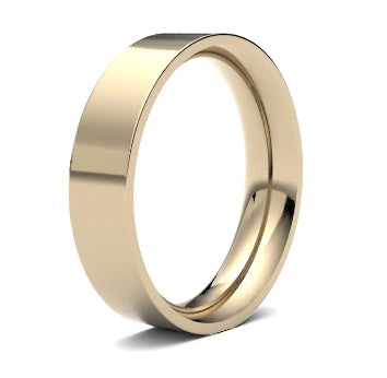 9ct 6mm Medium Flat Court Wedding Ring (6Gme-9w)