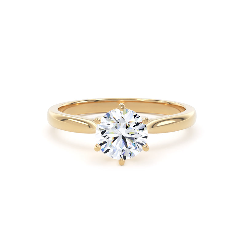 1ct Halo Set Brilliant Lab Grown Diamond Solitaire Ring (Rpp11)