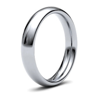 9ct 4mm Heavy Court Wedding Ring (4Lhc-9w)