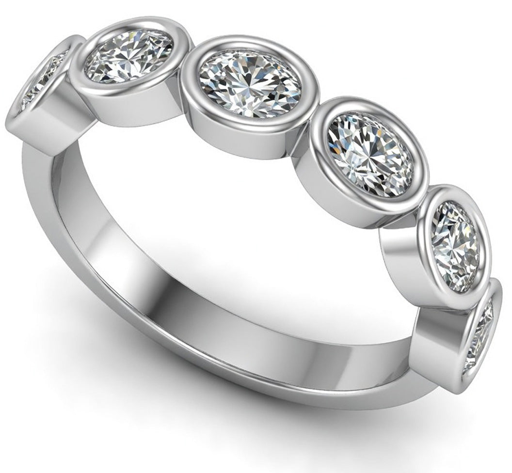 1.00ct Oval Lab Grown Diamond Eternity Ring (BZO-420-050-100)