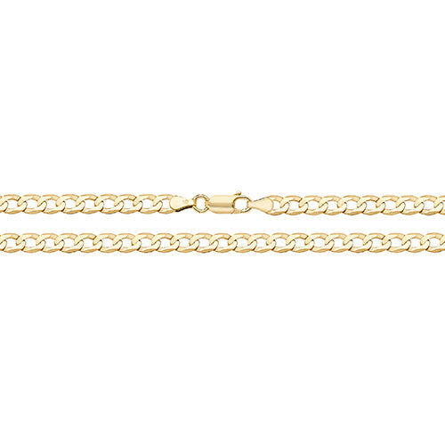 9ct Yellow Gold Curb Bracelet (Ch170-8)