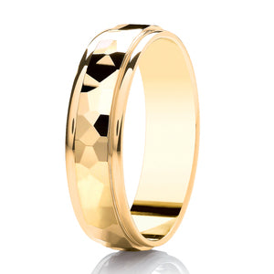 9ct White Gold Mirror Polished 3mm Wedding Ring (DC113)