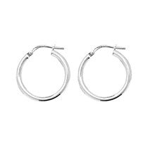 Silver Creole Earrings (G5256)