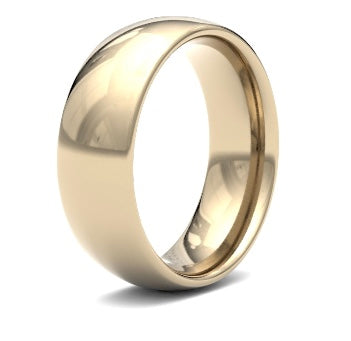 9ct 8mm Medium Court Wedding Ring (8Gmc-9r)