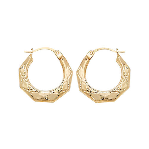9ct Creole Earrings (Er453)