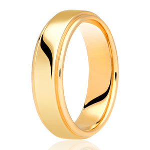 9ct Highly Polished Court Wedding Ring (Dc303)