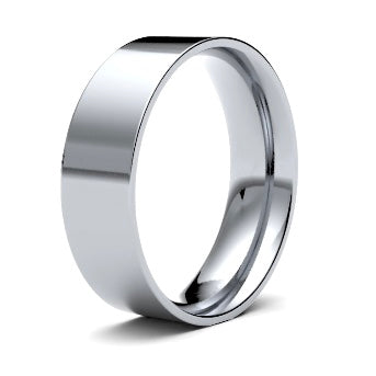9ct 7mm Light Flat Court Wedding Ring (7Gle-9y)