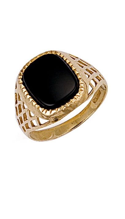 9ct Onyx Ring (R0163)