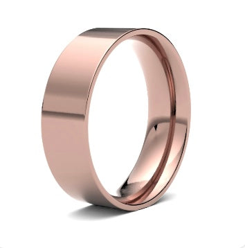 9ct 7mm Light Flat Court Wedding Ring (7Gle-9y)