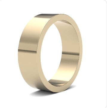 9ct 8mm Light Flat Court Wedding Ring (8Gle-9r)