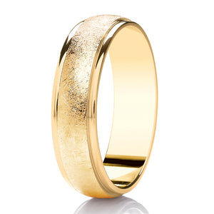 9ct White Gold Brushed Finish 4mm Wedding Ring (Dc301)