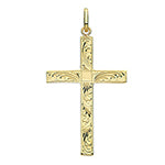 9ct Yellow Gold Cross (Pn1214e)