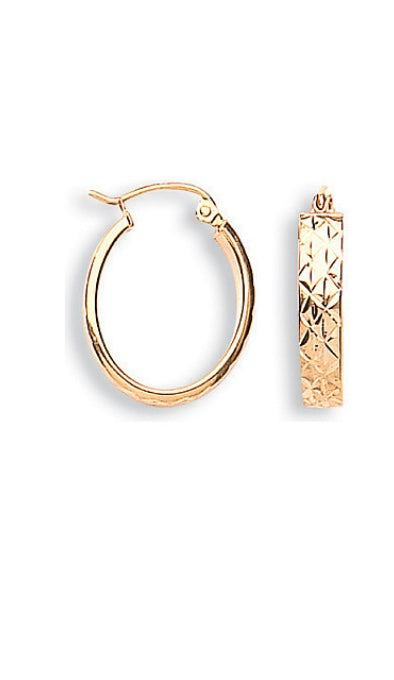 9ct Creole Earrings (Er1298)