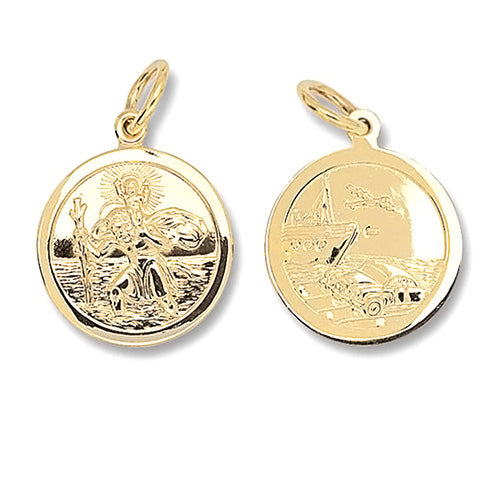 9ct Yellow Gold St Christopher (Pn282)