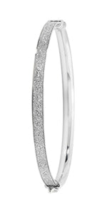 Silver Crystal Ladies Bangle (G4339)