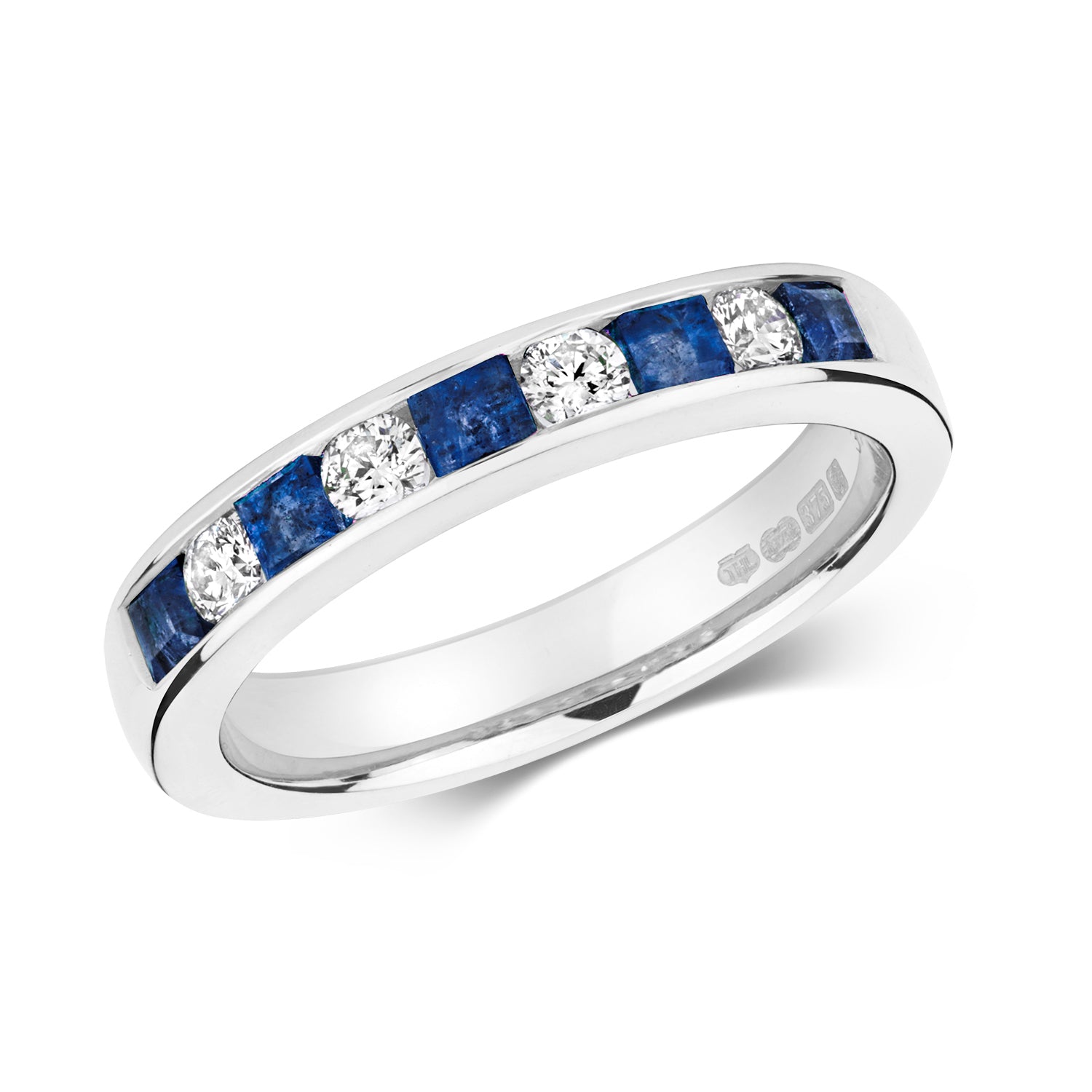 Sapphire & Diamond Eternity Ring (Rd407s)