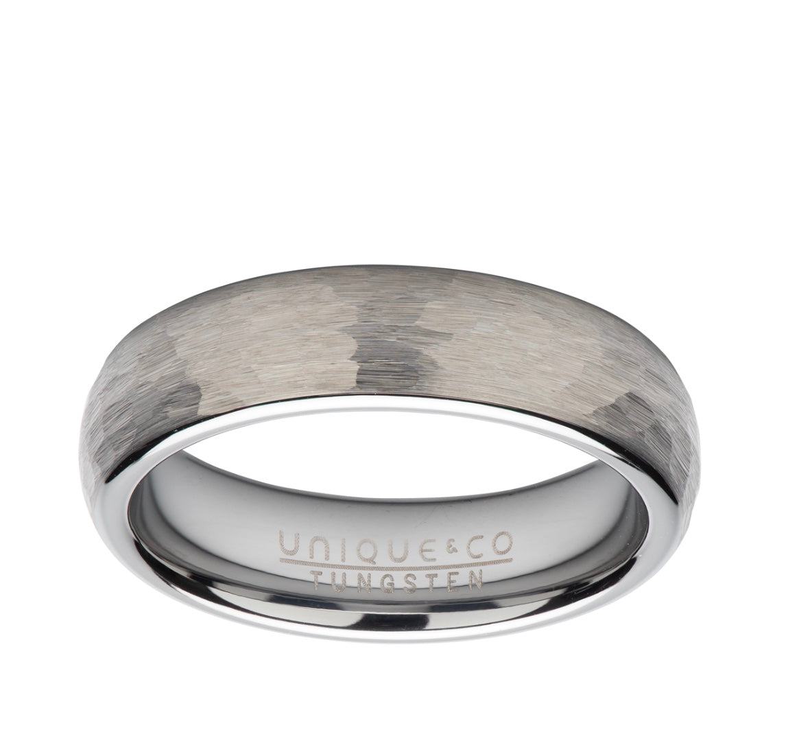 Tungsten 6mm Hammered Finish Wedding Ring (TUR 111)