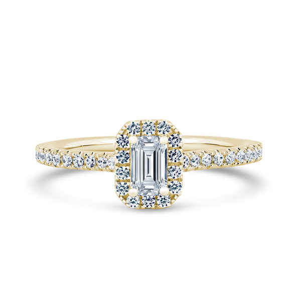 1.45ct Emerald Cut Diamond Ring (Ehw03)