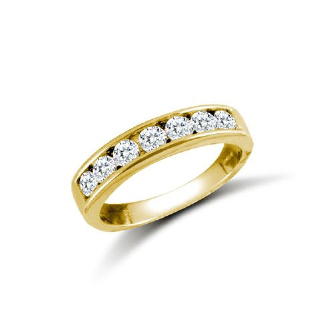 9ct Yellow Gold Cubic Zirconia Ring (Jrn540)