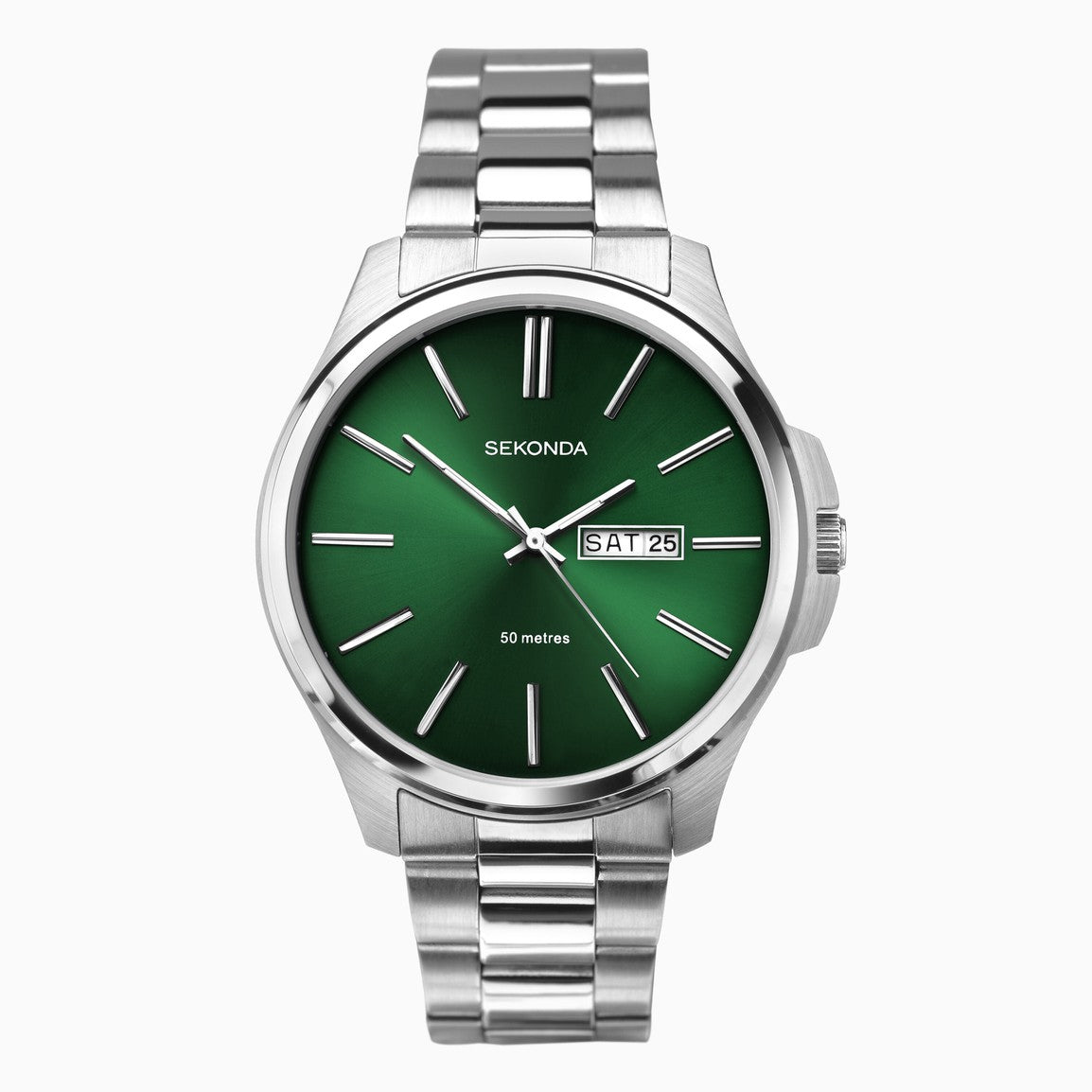 (30152) Sekonda Green Face Gents Watch