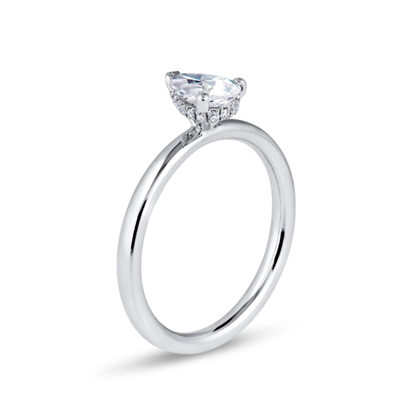 1.24ct Pear Shape Certified Lab Grown Diamond Solitaire Ring (Dps02)