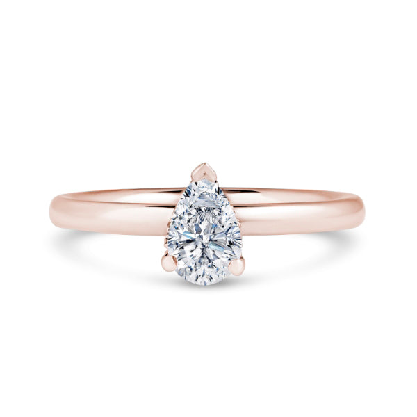 1.24ct Pear Shape Certified Lab Grown Diamond Solitaire Ring (Dps02)