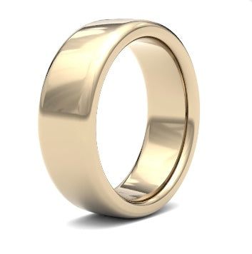 9ct 8mm Heavy Soft Court Wedding Ring (8Ghs-9y)