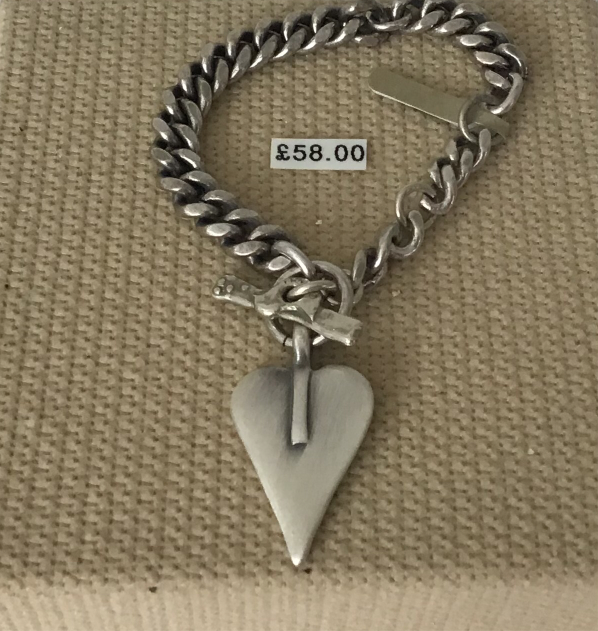 Danon T-bar Heart Bracelet