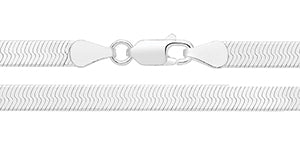 Silver Herringbone Ladies Bracelet (G1386)