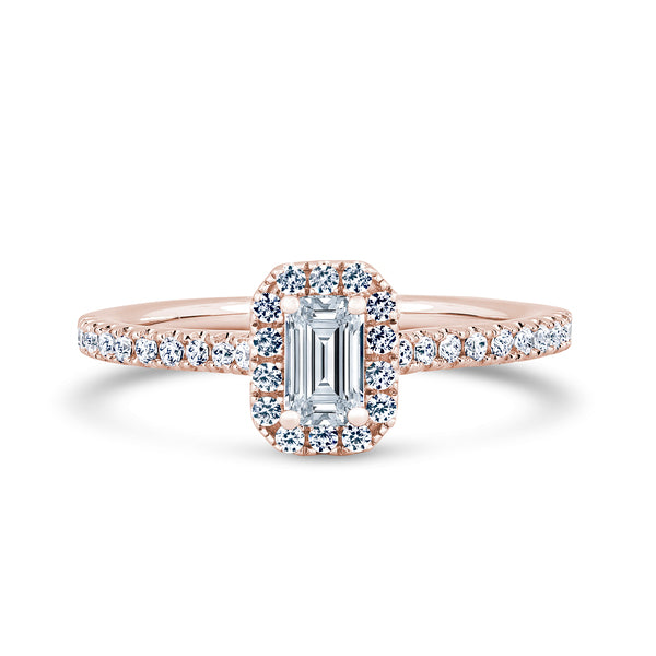 1.45ct Emerald Cut Diamond Ring (Ehw03)