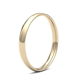9ct 2.5mm Light Court Wedding Ring (2.5Llc-9w)