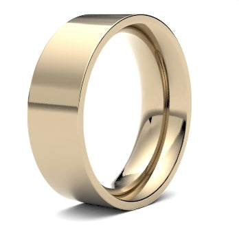 9ct 8mm Heavy Flat Court Wedding Ring (8Ghe-9r)