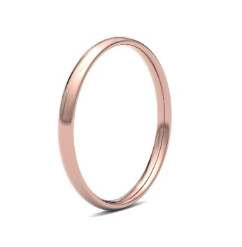 9ct 2mm Light Court Wedding Ring (2Llc-9w)