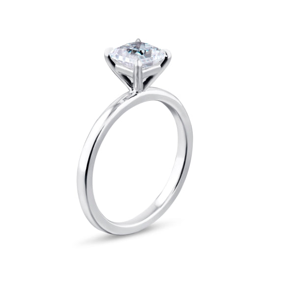 1ct Halo Set Princess Lab Grown Diamond Solitaire Ring. (Ppp02)