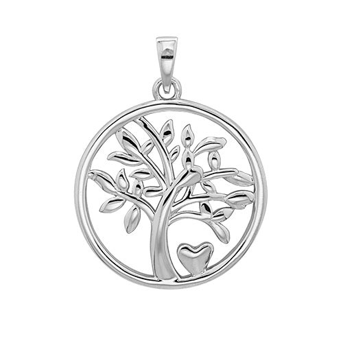 Silver Tree of Life Pendant (G61012)