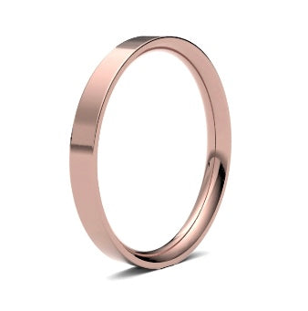 9ct 2.5mm Medium Flat Court Wedding Ring (2.5Lme-9y)