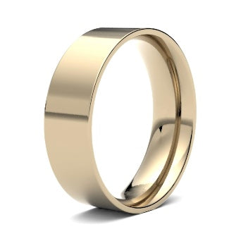 9ct 7mm Light Flat Court Wedding Ring (7Gle-9y)