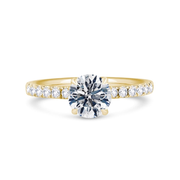 1.40ct Halo Set Brilliant Cut Lab Grown Diamond Solitaire Ring (Rss01)