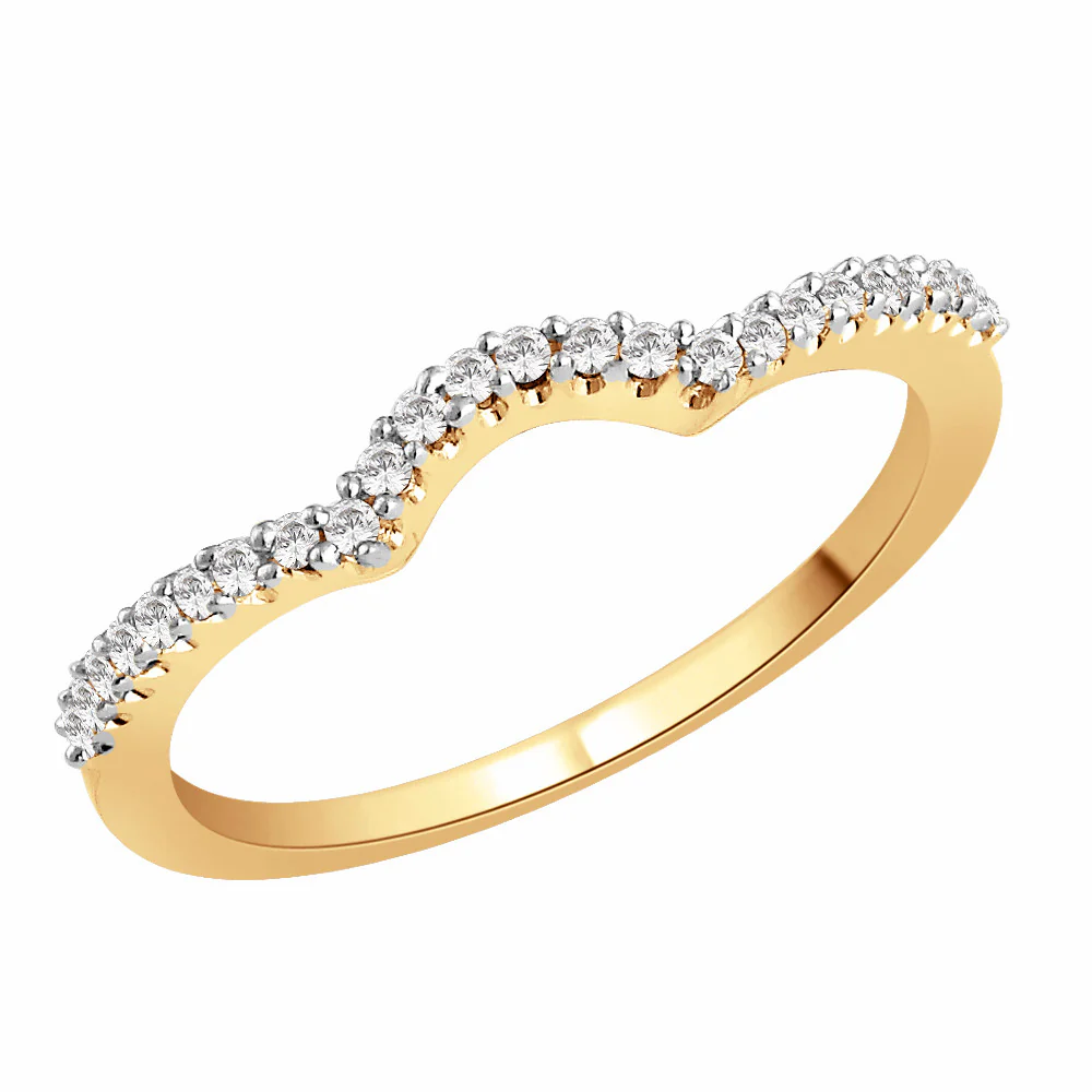 9ct white gold diamond shaped wedding ring (b0001)