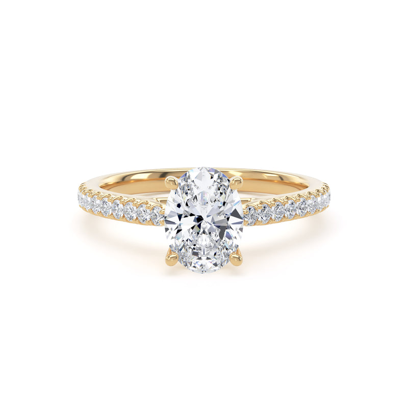 1.64ct Oval Lab Grown Diamond Solitaire Ring (Osp01)