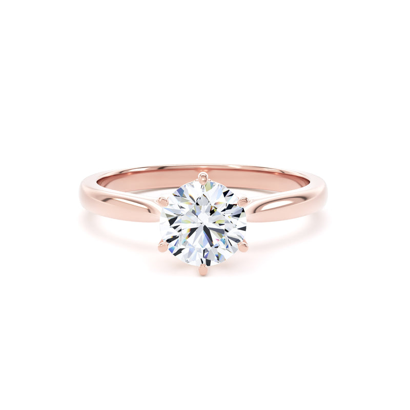 1ct Halo Set Brilliant Lab Grown Diamond Solitaire Ring (Rpp11)