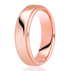 9ct Highly Polished Court Wedding Ring (Dc303)