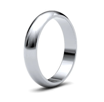 9ct 5mm Medium D Shape Wedding Ring (5Gmd-9w)