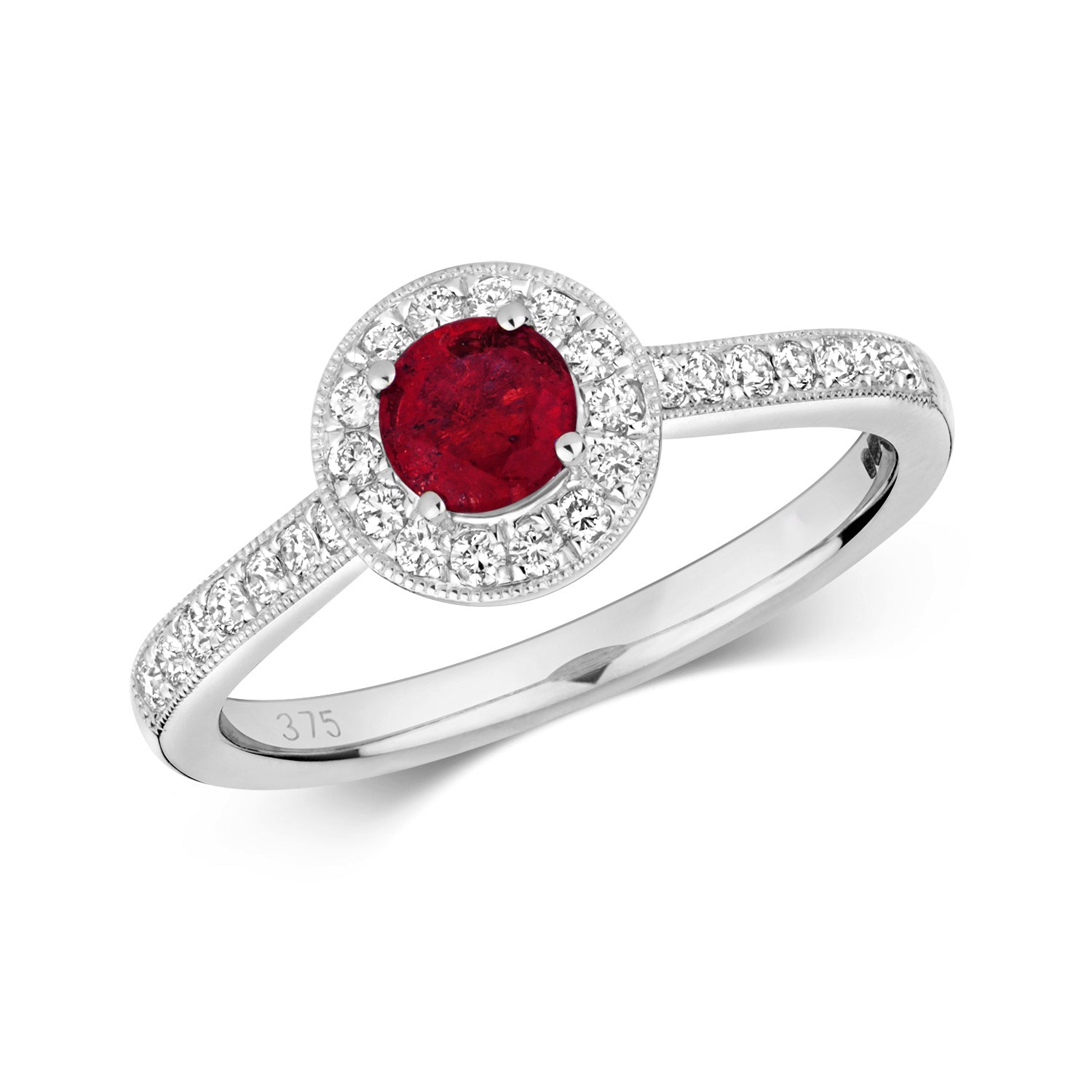 Ruby & Diamond Ring (Rd414r)
