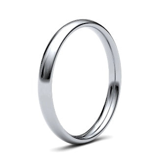 9ct 2.5mm Medium Court Wedding Ring (2.5Lmc-9y)
