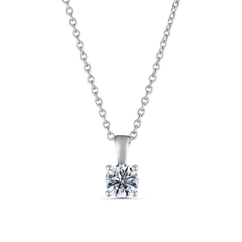 1.00ct Brilliant Cut Lab Grown Certified Diamond Solitaire Pendant