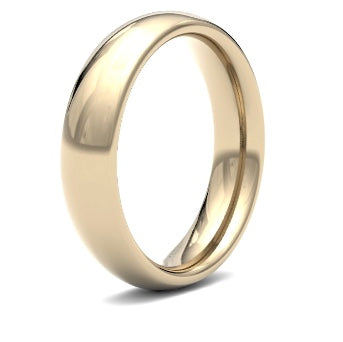 9ct 5mm Heavy Court Wedding Ring (5Ghc-9w)