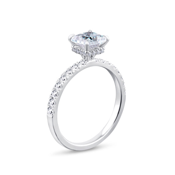 1.45ct Princess Cut Lab Grown Diamond Solitaire Ring (Pss01)
