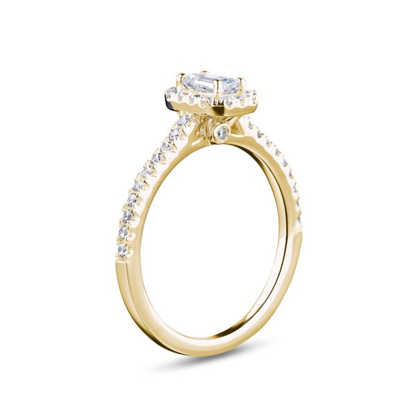 1.45ct Emerald Cut Diamond Ring (Ehw03)