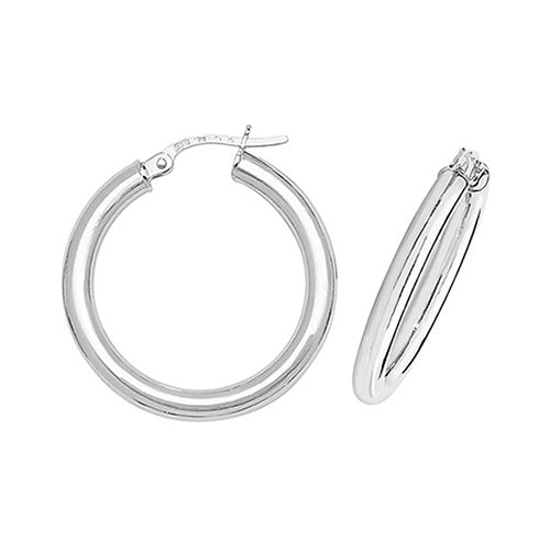 9ct Creole Earrings (Er383w)